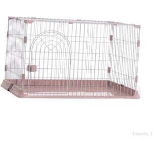 Cage Pour Chien Cage Pliante, Facile À Installer, Porte Robuste Amovible, Boîte De Transport Pour Chat, Animal De Compagnie, Chiot, Dressage, Lapin Rose M - Publicité