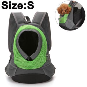 Sac À Dos Pour Animal De Compagnie, Sac Avant Pour Chien Et Chat Avec Tête Respirante Pour Petits Chiens De Taille Moyenne Pour Les Voyages, Les Randonnées En Plein Air-Vert-Petit - Publicité