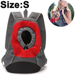 Sac À Dos Pour Animal De Compagnie, Sac Avant Pour Chien Et Chat Avec Tête Respirante Pour Petits Chiens De Taille Moyenne Pour Les Voyages, Les Randonnées En Plein Air-Rouge-Petit - Publicité