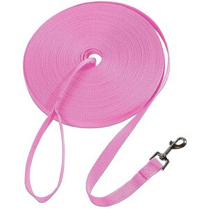 Laisse De Dressage En Nylon Pour Chiens De Petite, Moyenne Et Grande Taille, Laisse Longue Pour Chien/Chiot-Rose-30 Pieds - Publicité