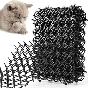 Anti-Chat avec Pointes, Lot de 12 Tapis Anti-écailles pour Chat avec Pics, Tapis Répulsif Chat Exterieur Pic Anti-Chat, Epine Grille Tapis Anti-Chiens pour Clôture de Jardin - Publicité