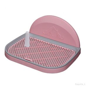 Plateau De Toilette Pour Chien De Compagnie Clôture De Pot Accessoire Lavable Fond Anti-Dérapant Grille En Maille Détachable Porte-Tapis De Pipi Pour Rose L - Publicité