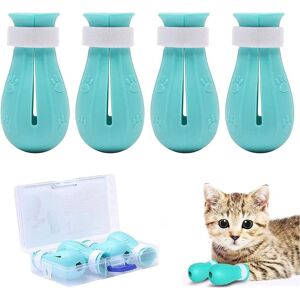 Cat Wash Anti-Scratch Cat Foot Boots (Blue), Protection Ajustable Des Pattes De Chat Pour La Maison, La Salle De Bain, Le Toilettage, Le Contrôle De La Thérapie - Publicité