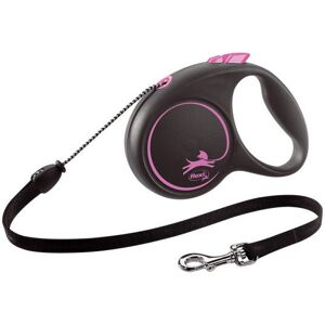 Laisse Pour Chien Flexi Black Design 5 M Rose Taille S