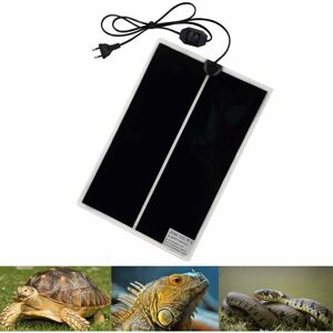 Tapis Chauffant Reptile Tapis Chauffant Terrarium Réglable Avec Contrôle De La Température Pour Reptiles -Tortue Serpents Lézards Geckos Araignées -Tapis De Sécurité Pour Aquarium 20w 42x28cm - Publicité