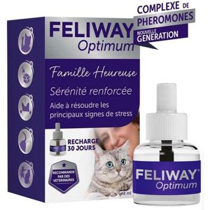 Feliway Optimum Recharge De 48 Ml Pour 1 Mois - Solution De Phéromonothérapie