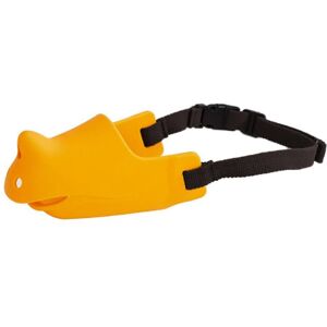 Silicone Rhinoceros Anti Aboiement Mordre Chien Museli¿¿Re Respirant Chiot Bouche Masque Couverture S Jaune - Publicité