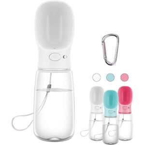 Blanc Bouteille D'eau Portable Pour Chien, 550ml Bouteille D'eau De Voyage Antibactérienne De Qualité Alimentaire Pour Chien Et Chat, Eau Potable Pour Animal De Compagnie En Plein Air - Publicité