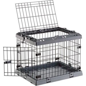 Ferplast Cage Pliable Pour Tres Petits Chiens Superior 60 Clôture Métallique, Avec Séparateur, Double Verrouillage - 60 X 47 X 50 Cm - Publicité