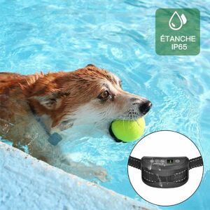 Jalleria Collier Anti-Aboiement Chien - 3 Modes Choc ¿¿Lectrique/Vibration/Sensibilit¿¿ Aide Au Dressage Inoffensif Automatique Ip65 Batterie Rechargeable Sangle Reflechissant R¿¿Glable - Publicité