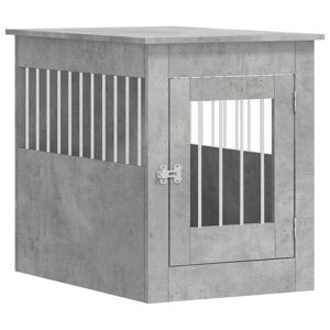 Vidaxl Meuble De Cage Pour Chiens Gris Béton 55x80x68 Cm - Publicité