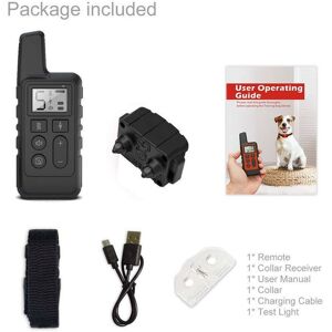 Collier D'aboiement Pour Chien Avec T¿¿L¿¿Commande, Collier De Dressage Pour Grands Chiens, Moyens Et Petits, Avec Modes Bip, Vibration Et Choc, Dresseur D'aboiement Pour Chien Rechargeable Et ¿¿Tanche ( - Publicité