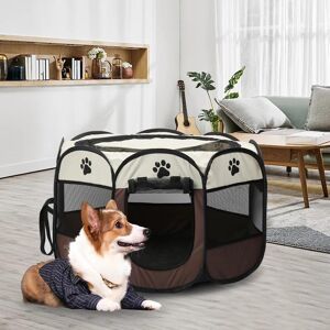 Tente pliante Portable pour animaux de compagnie, maison d extérieur pour chien, Cage pour chat, parc pour chiot, chenil, opération facile, clôture octogonale, maison pour chiens - Publicité