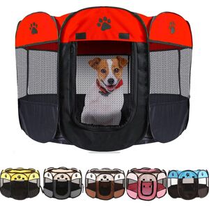 Tente pliante Portable pour animaux de compagnie, maison pour chien, Cage octogonale pour chat, parc pour chiots, niche facile à utiliser, clôture pour grands chiens d extérieur - Publicité