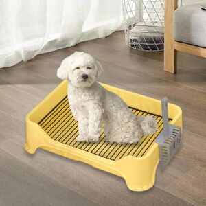Support de tapis de toilette pour chien, maille confortable avec plateau de pot de clôture pour chambre à coucher et salon - Publicité