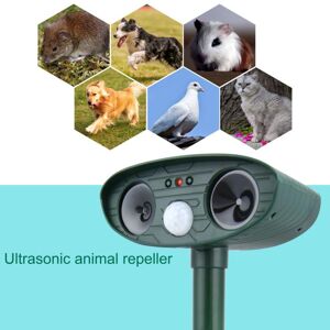 Répulsif à ultrasons à énergie solaire IP66 étanche à fréquence réglable  pour éloigner les animaux, répulsif pour chats, répulsif pour chiens