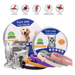 Collier anti-puces pour chiens et chats, antiparasitaire, rétractable, répulsif de moustiques, pour animaux de compagnie, pour chiot, chat, grands chiens - Publicité