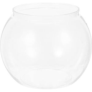 UKCOCO Aquarium Rond Transparent incassable Bocal à Poisson Rouge Lunettes Globe Micro Vase Paysage réservoir Micro Paysage Bulle Bol de Poisson Rouge Un Verre Plante Bureau Boissons - Publicité