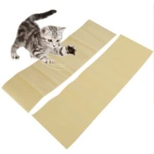 TKSE Cat Scratcher, Furniture Protector Cats, 2 pièces Protection Anti-Rayures pour Chat pour Animaux de Compagnie, Grand Tapis Anti-Rayures Auto-adhésif, Protecteur de canapé - Publicité