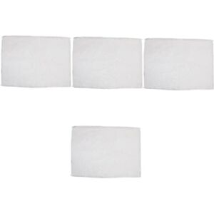 Kisangel 4 Pièces Couverture D'aquarium Filtre pour Aquarium Filtre en Mousse Sac à Filtre Micro-Feutre Poisson Aquarium d'eau Salée Accessoires Blanche Polyester Séparation Humide Et Sèche - Publicité