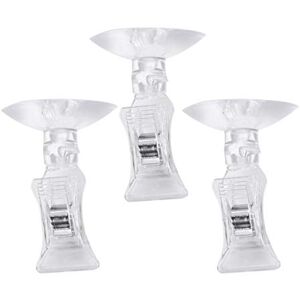 UKCOCO 3 Pièces Support De Nourriture pour Poisson Clips Daspiration Dalimentation Daquarium Outil Dalimentation Support De Plante Daquarium Clips D'aquarium Chauffage Ventouse Mangeoire - Publicité