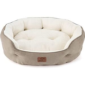 Bedsure Grand Lit pour Chat Lavable Lit pour Chat pour Chats d'Intérieur et Chatons, Petit Canapé pour Chat avec Fond Antidérapant pour Chiots, Rond, Chameau, 63x53x20cm - Publicité