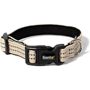 lionto Collier pour Chien rembourré en Nylon réfléchissant imperméable réglable, Taille XS, Beige - Publicité