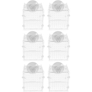 minkissy Lot de 6 Accessoires Aquatiques pour Animaux de Compagnie Cage à Poissons en Acrylique Incubateur de Poissons Outil décoratif pour Terrarium Boîte d'isolation pour bébés et Jeunes - Publicité