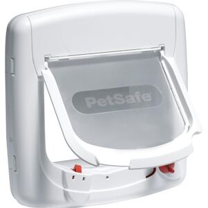 PetSafe Chatière Magnétique Deluxe Staywell pour Chat avec Système de Verrouillage à 4 positions Collier avec clé magnétique Facile à Installer – Blanc - Publicité