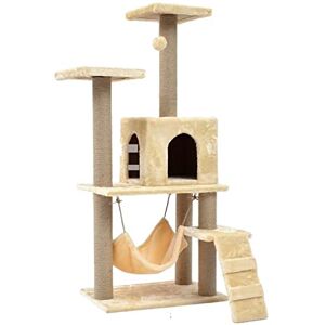 FaLkiN Grattoirs en Bois pour Chat Quatre Saisons, Accessoires universels pour Chat, Villa Simple, Jouets pour Chat, litière pour Chat Tout-en-Un - Publicité