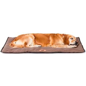 Ferplast Panier pour Chien Chat Lit Chien Grand Lavable Matelas Chien Coussin Chien Chat Imperméable & Anti-Rayures Tapis Chien pour Voitures, Niches Jolly, 98 x 65 CM, Marron - Publicité