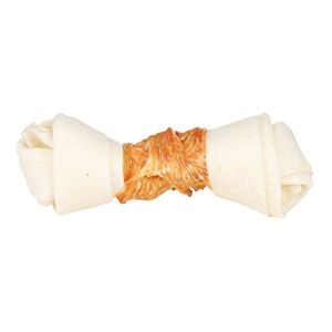 TRIXIE Os noué Denta Fun avec poulet, 11 cm, 2 Pcs/70 g, pour chien spécialement taillé pour être mâché longtemps, - Publicité