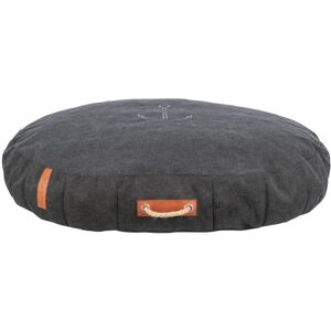 TRIXIE 37476 BE Nordic Föhr Coussin pour chien confortable pour chiens de petite et moyenne taille 80 x 60 cm Noir Canapé ovale avec poignée de transport pratique Doux et lavable - Publicité