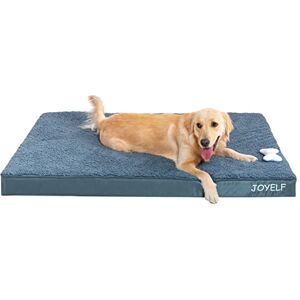 JOYELF Grand Matelas orthopédique pour Chien, Matelas en Mousse ovoïde imperméable avec Housse Amovible et Lavable, Un Jouet couineur en Cadeau - Publicité