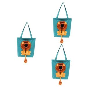 FRCOLOR Lot de 3 sacs à bandoulière pour chat Fournitures d'extérieur pour animaux de compagnie Sac de courses portable Grande cage pour chat Sac de transport en toile pour animaux de - Publicité