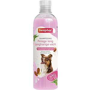 Beaphar – Shampooing Essentiel Pelage Long pour Chien – Extra-Doux – Pelage Brillant – Anti-Noeuds– Contient Huile d'Amande et Aloe Vera– sans parabène ni Silicone– pH Neutre – Produit Vegan – 250 ML - Publicité