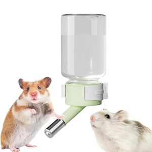 Bouteille d'eau pour Hamster,Bouteille d'eau pour Hamster Nain Ne coule Pas, Fontaine à Boire Amovible, Bouteille d'eau pour Hamsters,Distributeur d'eau pour Petits Animaux de 80 ML, - Publicité