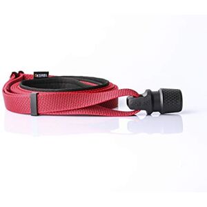 Kerbl GOLEYGO Laisse plate pour chien avec fermeture magnétique sûre et broche adaptateur pour petits et grands chiens jusqu'à 60 kg Rouge Taille M 1,4-2 m Charge maximale 200 kg - Publicité