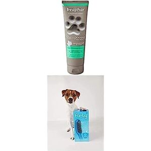 Beaphar Lot Douchette Pommeau de Douche Spécial Chien Furly bleue et Shampoing anti-démangeaisons pour chien - Publicité