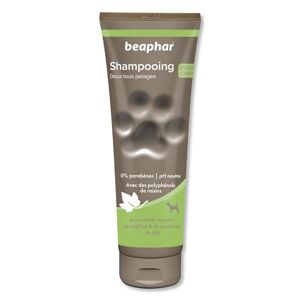 Beaphar – Shampoing premium doux tous pelages pour chien – Aux extraits naturels de réglisse & de protéines de blé – Nourrit, pelage sain et brillant – pH neutre & sans parabens – 250ml - Publicité