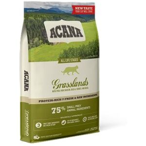 Acana Grasslands   Pack Double   2 x 340 g   Nourriture sèche pour Chats de Toutes Races et à Tous Les stades de la Vie   Contient Beaucoup de protéines animales de Poulet, de Dinde et de Canard - Publicité