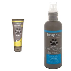 Beaphar – Shampoing Premium démêlant pour Chien aux Poils Longs – 250 ML & Spray Ultra-démêlant pour Chien – Extraits naturels d'Iris, de Lait de Karité et du polyphenol de Raisin – 200 ML - Publicité