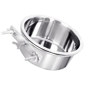 UKCOCO Récipient Alimentaire Metal Dog Bowl Anti-Slip Pet Bowl Cage Water Bowl Dog Crate Water Bowl Dog Food Bowl Contenants Alimentaires - Publicité