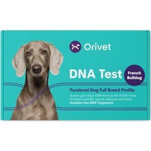 ORIVET Kit complet de test ADN pour chien bouledogue français avec écran de santé et de traits - Publicité