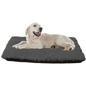 XIEMINLE Matelas de cage pour chien et chat de grande et moyenne taille, lavable, moelleux, anti-anxiété avec fond antidérapant, 120 x 90 x 10 cm, gris2 - Publicité