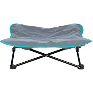 TRIXIE Lit de Camping pour Chien, 69 × 20 × 69 cm, Gris Foncé/Pétrole 28215 - Publicité