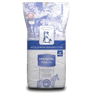 Mühldorfer Mucovital prebiotic Aliments complets pour Chevaux sans amidon de céréales, 20 kg, pour Les problèmes gastriques, régule l’Inflammation - Publicité