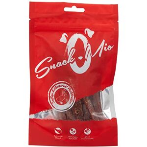 SnackOMio Friandise pour chien de qualité supérieure lamelles de filet de magret de canard juteux, sans céréales, 1 paquet (1 x 70g) - Publicité