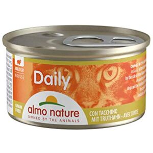 almo nature Daily Mousse avec Dinde. Nourriture Humide pour Chat Adulte 24 boîtes de 85g - Publicité