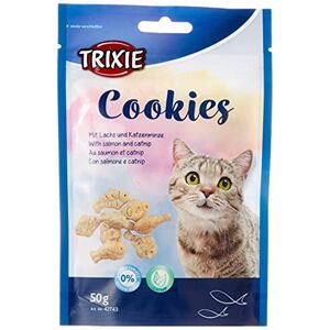 TRIXIE 42743 Cookies au Saumon et Catnip, 50 g (1 pièce) - Publicité